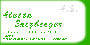 aletta salzberger business card